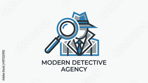 Modern Detective Agency Logo Design.