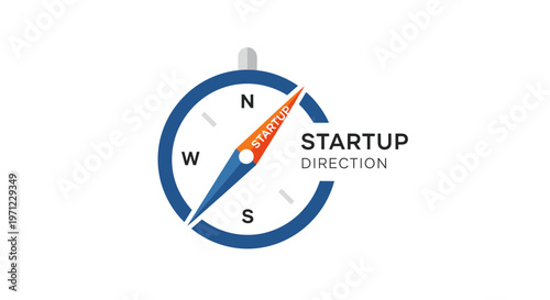 Startup Compass Icon: Guiding Startups Towards Future Opportunities and Goals