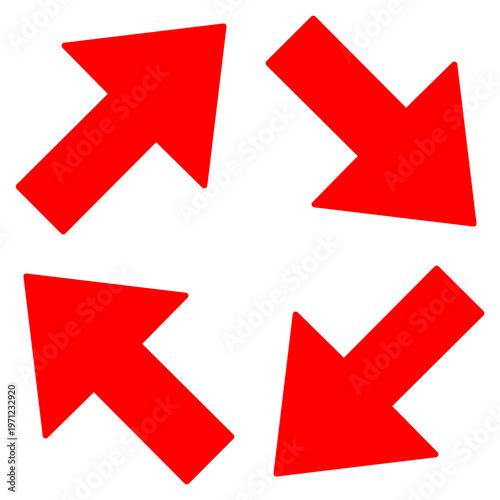 red circular arrows rotating clockwise set