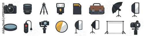 Photography Equipment Icons