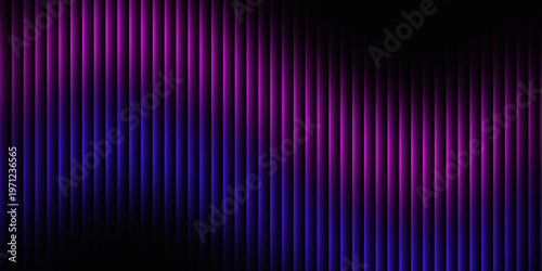 Quadro su tela Vibrant vertical lines create a dynamic abstract background with a smooth gradient transition from deep blue to bright magenta, ideal for digital art and modern design projects