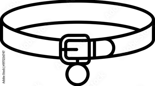 Dog Collar with Buckle.