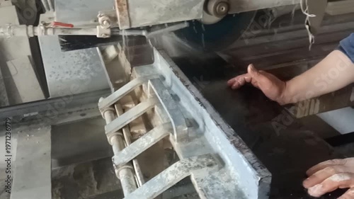 industrial marble and stone cutting machine