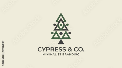 Cypress and Co Minimalist Logo.