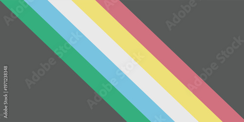 Disability pride flag. Color stripes representing a form of impairment