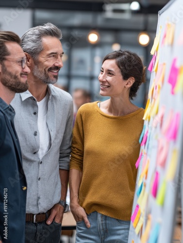 team agile retrospective discussion with business background