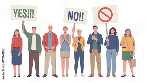 vector illustration of business people in different situations