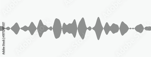 Abstract Sound Wave Design with Audio Frequency Lines on Minimal Background