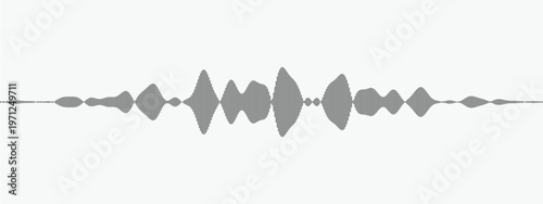 Abstract Sound Wave Design with Audio Frequency Lines on Minimal Background