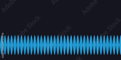 Abstract Sound Wave Design with Audio Frequency Lines on Minimal Background