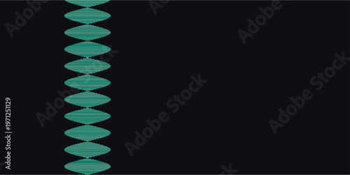 Abstract Sound Wave Design with Audio Frequency Lines on Minimal Background