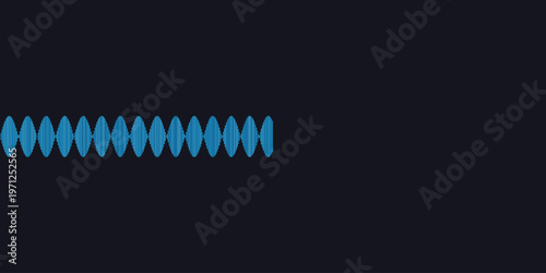 Abstract Sound Wave Design with Audio Frequency Lines on Minimal Background