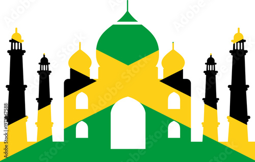 Taj Mahal  Jamaica Flag Icon