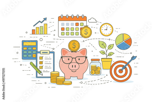 Illustration of personal finance and wealth management strategies