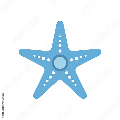 Starfish Icon Icon Set Flat Design Modern Vector Illustration Isolated on White Background