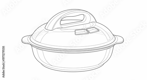Glass Casserole Dish with Lid and Handle - Kitchenware