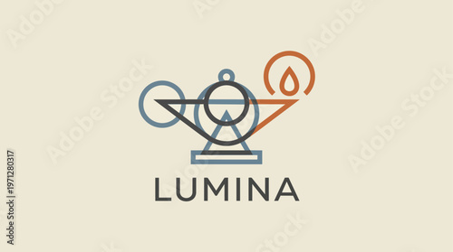 Lumina Logo Design Template.
