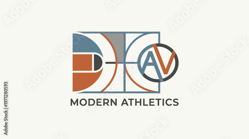 Modern Athletics Logo Design.