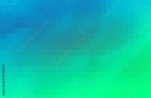 Abstract Gradient Illustration with Blue and Green Pixelated Design. Green-blue gradient background for branding, calendar, postcard, screensaver, poster, cover. EPS 10. Vector