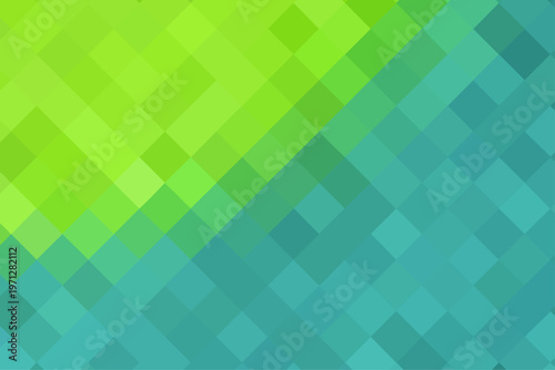 Abstract Gradient Illustration with Green and Blue Pixelated Design. Green-blue gradient background for branding, calendar, postcard, screensaver, poster, cover. EPS 10. Vector