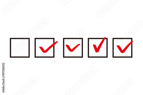 チェック済みのボックスのセット