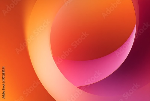 Abstract Overlapping Circles - Vibrant Color Gradient