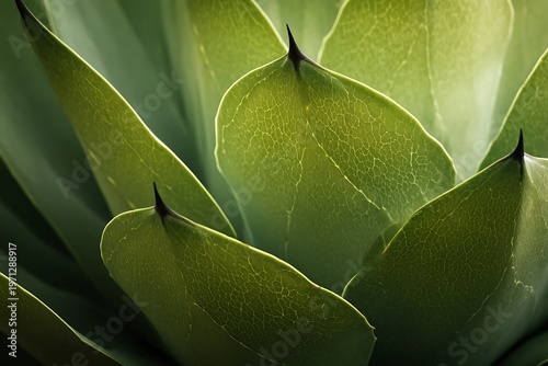 Succulent Leaf Detail - Vibrant Green