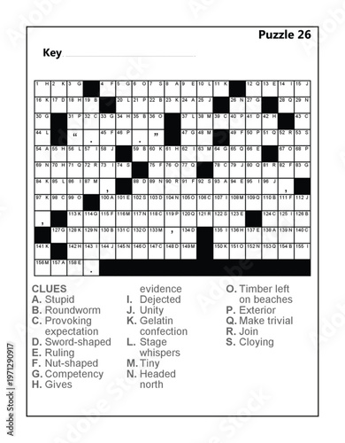 Acrostic Word Puzzle Challenge: Logic and Vocabulary Brain Teaser for Adults