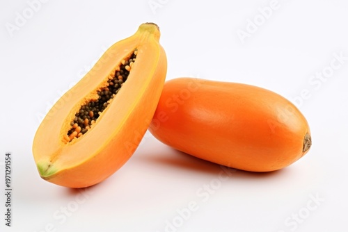 Papaya fruit plant food.