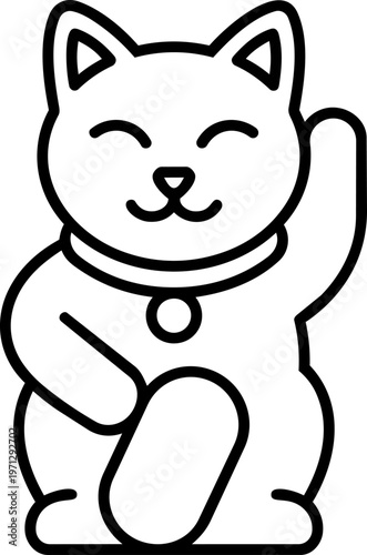 Maneki Neko Japanese Lucky Cat.