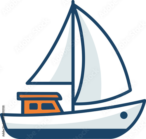 Sailing Boat Water Vehicle.