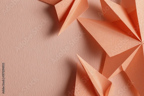 Geometric Paper Cutout Design