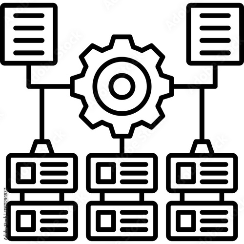 Load Balancer Outline Icon