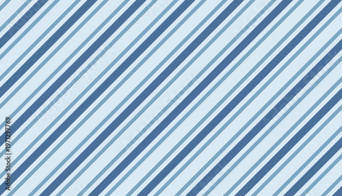 Blue and light blue diagonal stripes seamless pattern background