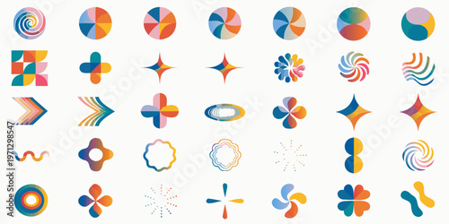 Minimal Abstract Geometric Shape Mega Collection – 30 Modern Vector Elements Set