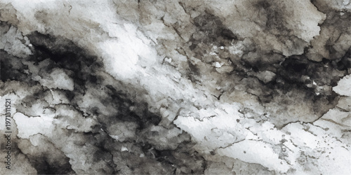 A rough dark gray old stone wall texture features a grunge rock surface with an abstract nature pattern