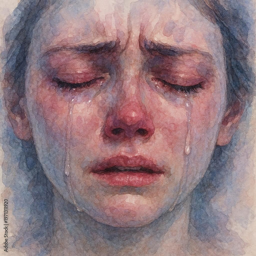 water color image of a senior woman