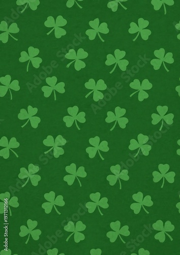 Green shamrock pattern background