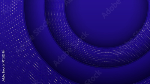 Abstract circular dotted technology background with layered depth. Luxury backkground design. Royal wallpaper design 
