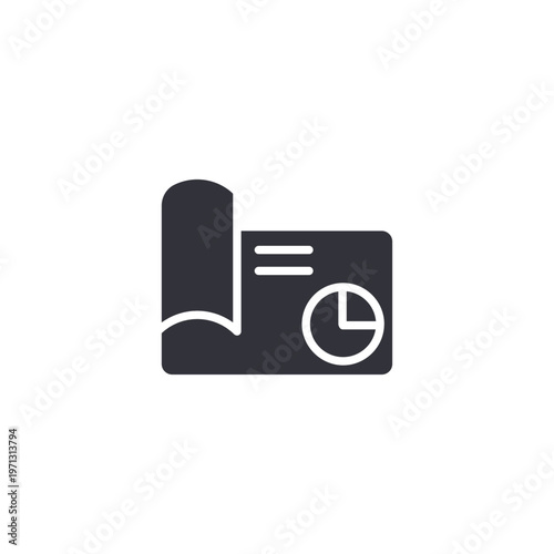 Minimal icon showing an open book with a clock, symbolizing learning schedules, study planning, education management, and time-based knowledge development.