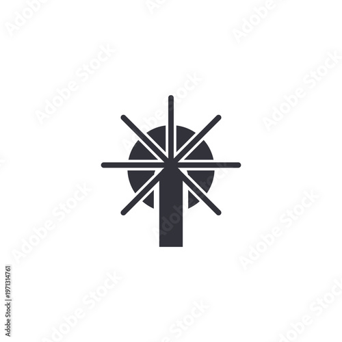 Marine signal icon representing navigation lights, communication systems, maritime safety signals, and sea traffic control.