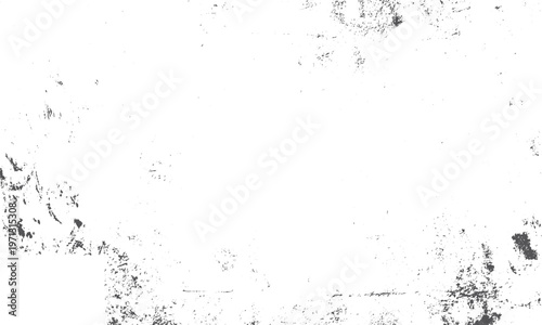 Grunge vector texture set with black and white grain overlay Subtle grain overlay with distressed concrete stains background. 