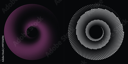 A black screen with a single white curved line resembling a sine wave