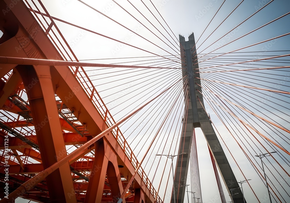 Fototapeta premium Can tho bridge architecture in vietnam