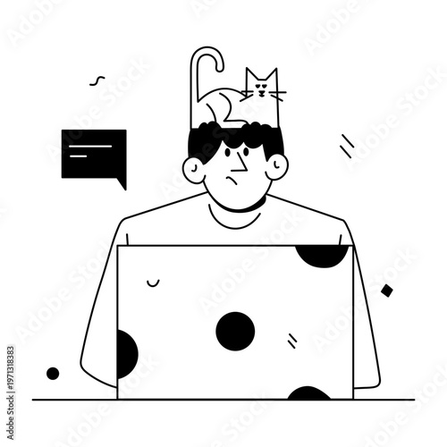 A doodle style illustration depicting a product launch
