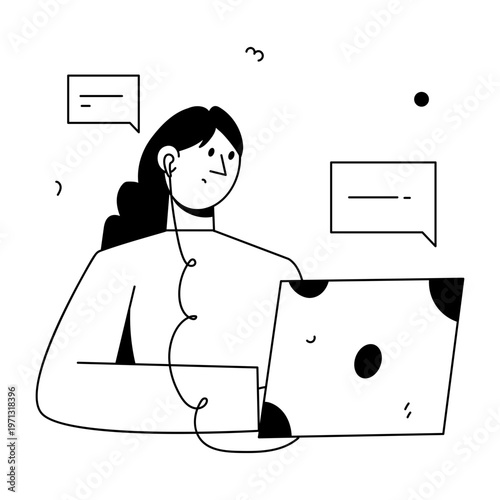 A doodle style illustration depicting a product launch
