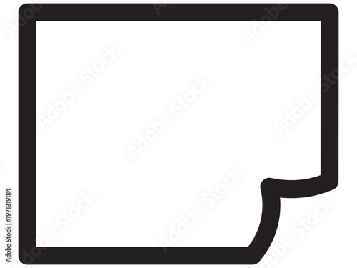 Simple black and white vector frame design