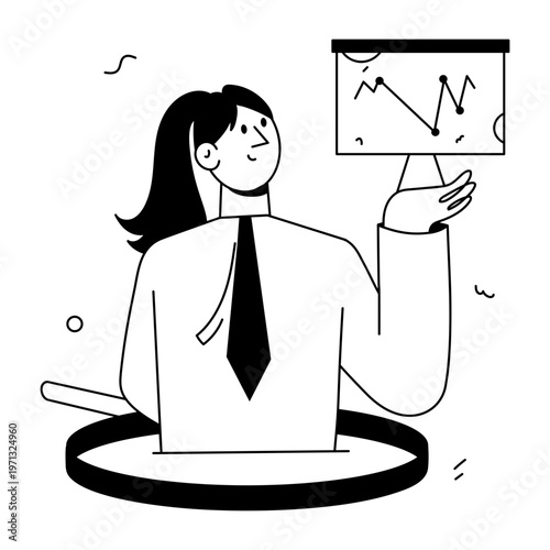 A hand drawn style illustration showing a character giving speech