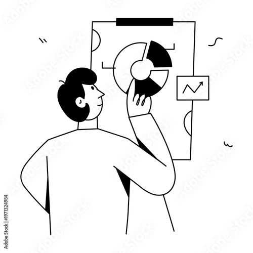 A hand drawn style illustration showing a character giving speech