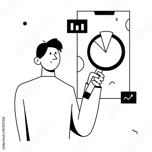 A hand drawn style illustration showing a bug error
